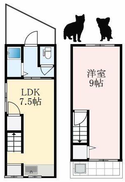 大阪府堺市東区日置荘西町6丁(一戸建)の賃貸物件の間取り