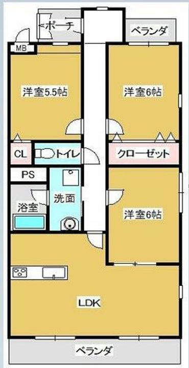 クオリティタウン上野 参番館の間取り