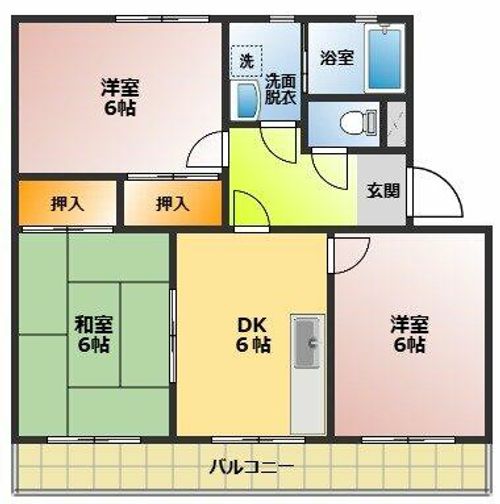 シティ・ナカヤマ Aの間取り