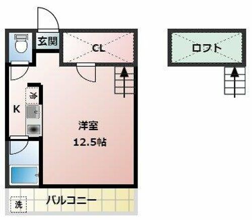 セザンヌ新栄 3の間取り