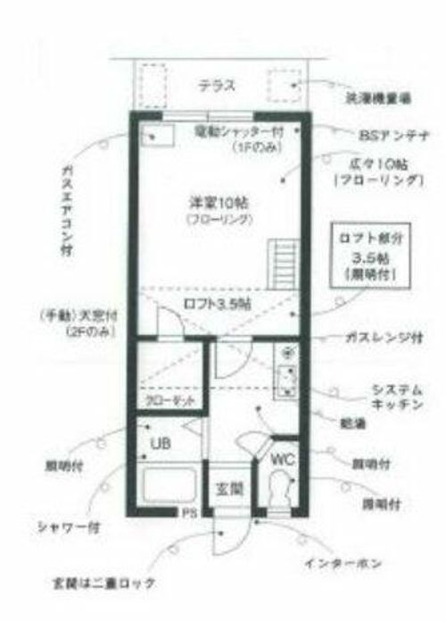 セザンヌ新栄 2の間取り