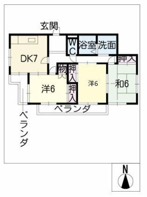 Mハイツ佐藤D-2の間取り