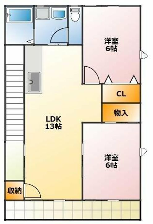 アネシス Eの間取り