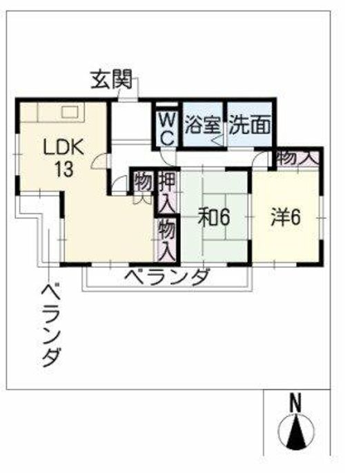 Mハイツ佐藤B-2の間取り