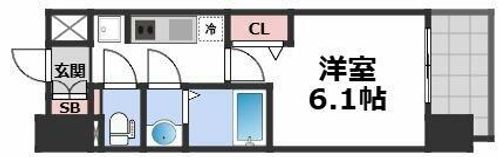 プレサンス緑橋ソレアスの間取り