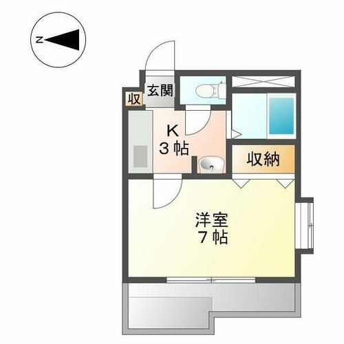 エクセレント光栄3Bの間取り