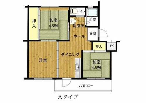 兵庫県公社 姫路青山5号棟225の間取り