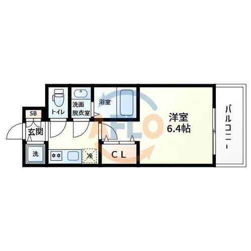 ファーストフィオーレ天王寺オリーブの間取り