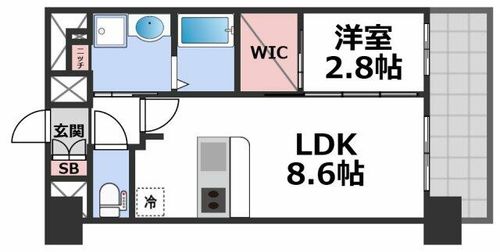 プレサンス東小橋エレディータの間取り