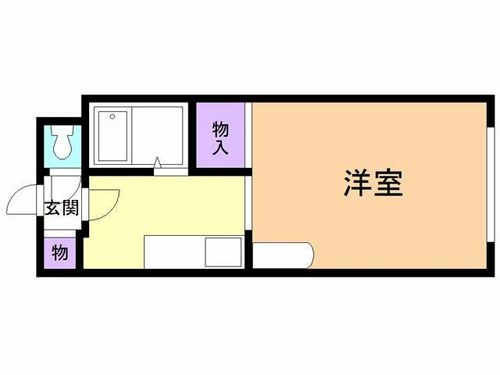 プラザマンション水元206の間取り