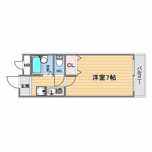 フローラ甲子園口の間取り