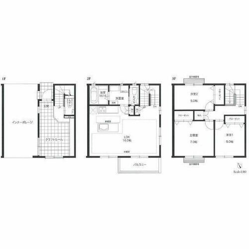 福岡県福岡市早良区室見5丁目(タウンハウス)の賃貸物件の間取り