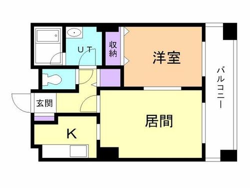 サンヴェール中央302の間取り
