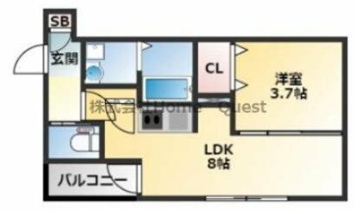 H-maison加美正覚寺Xの間取り