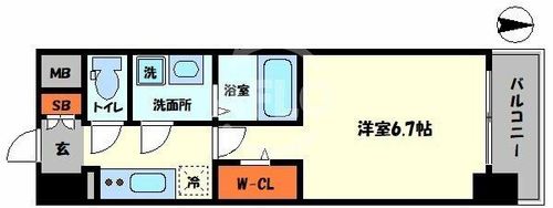 Quintet NAMBAの間取り