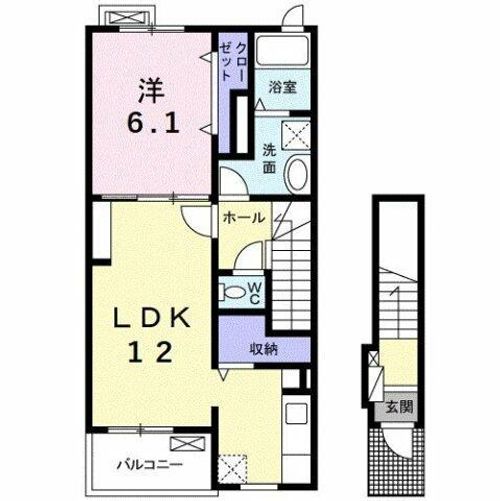 フォルティッシモBの間取り