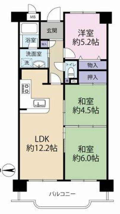 美加の台南海アーバンコンフォート壱番館の間取り