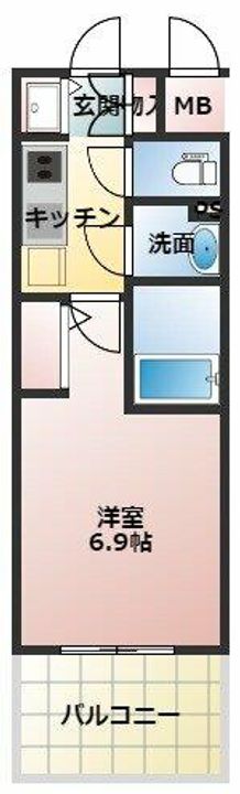 エスリードレジデンス大阪福島の間取り