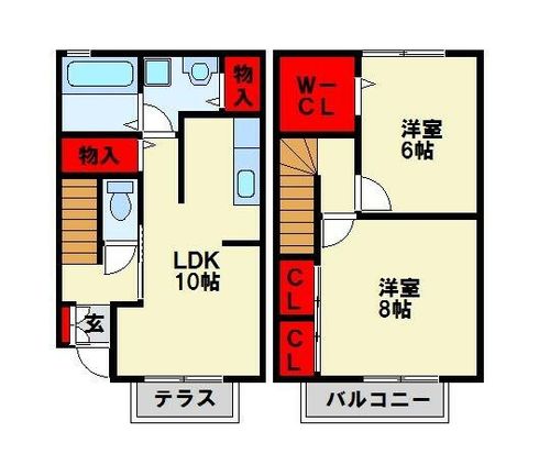 グリーンハウスⅠ棟103の間取り