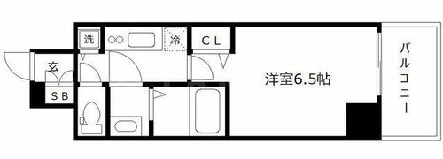エス・キュート京町堀の間取り