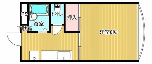 福岡県久留米市御井町(アパート)の賃貸物件の間取り