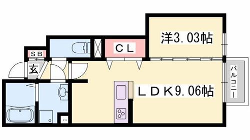 兵庫県姫路市大津区天満(アパート)の賃貸物件の間取り
