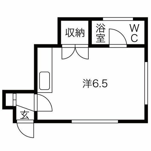 コーポ鶴207の間取り