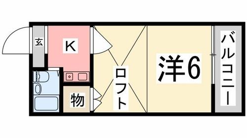 メゾンビーチ204の間取り