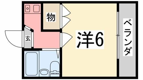 メゾン・ド・KY西飾磨205の間取り
