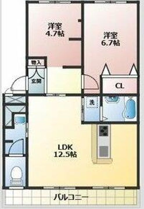 グリーンコーポ03Aの間取り