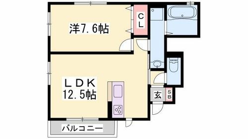 兵庫県姫路市大津区平松(アパート)の賃貸物件の間取り