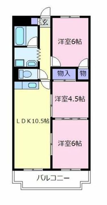 土師ハイツの間取り