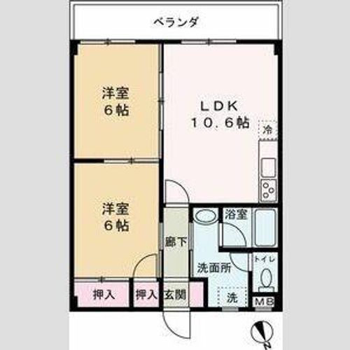 アルコ・ラ・カーサ 町坪(OR)305の間取り