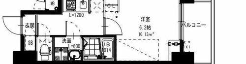 S-RESIDENCE小阪azureの間取り