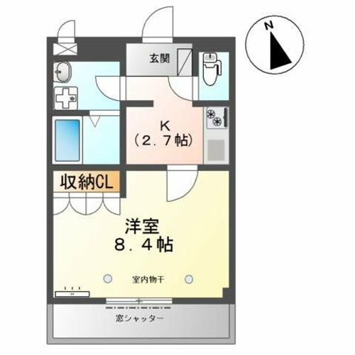 SK flat 2nd(エスケーフラットセカンド)の間取り