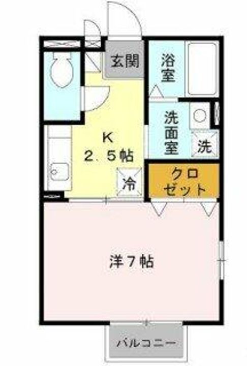 アミティエ山本の間取り