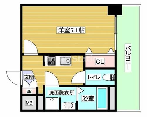 大阪府大阪市港区波除5丁目(マンション)の賃貸物件の間取り