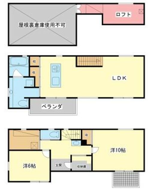 兵庫県姫路市岩端町(一戸建)の賃貸物件の間取り