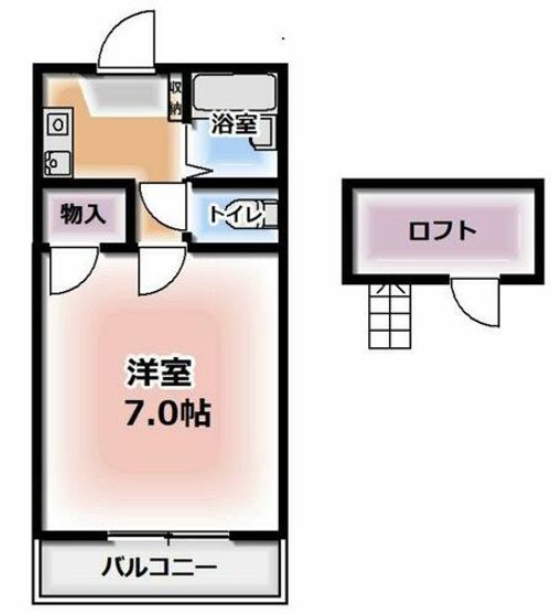 大阪府門真市野里町(アパート)の賃貸物件の間取り