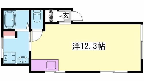 Bright and Fan Terrace3-Wの間取り