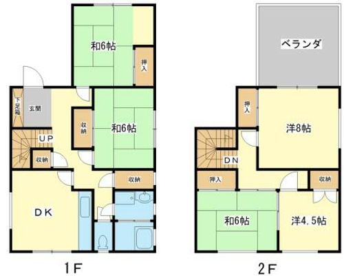 兵庫県姫路市田寺東1丁目(一戸建)の賃貸物件の間取り