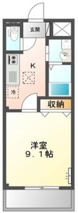 兵庫県姫路市網干区垣内南町(アパート)の賃貸物件の間取り