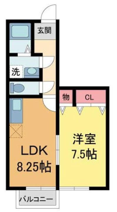 メゾン高松V A棟A201の間取り