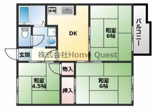 アビシオン小川の間取り
