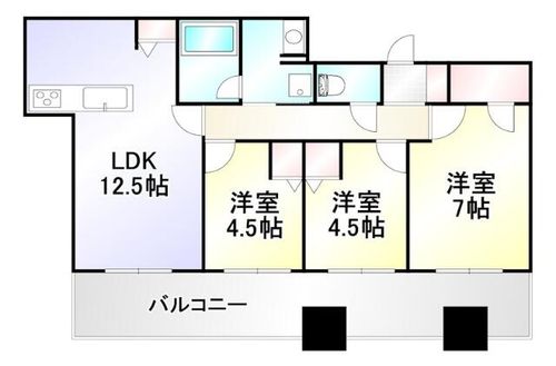 小倉D.C.TOWERの間取り