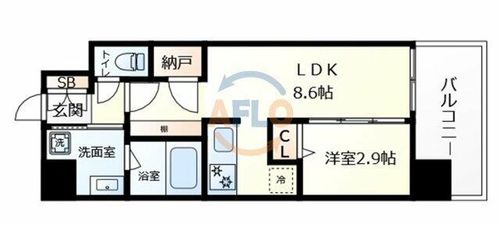 コンフォリア・リヴ京橋の間取り