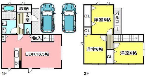 大阪府茨木市若草町(一戸建)の賃貸物件1の間取り