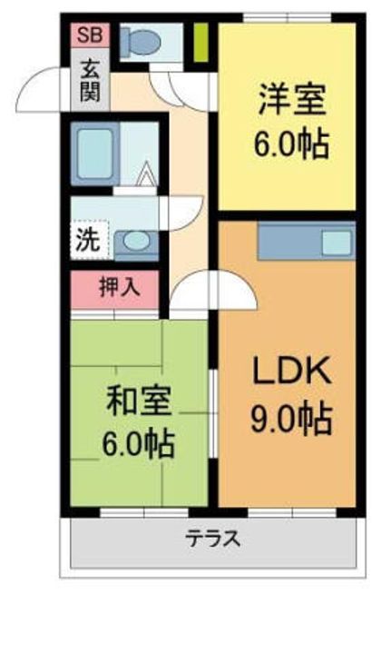 グランジュール泉ヶ丘A-2の間取り