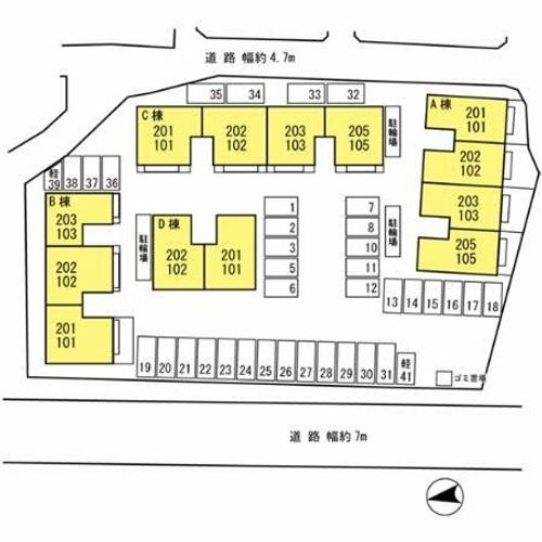 シャルマンコート C棟の地図
