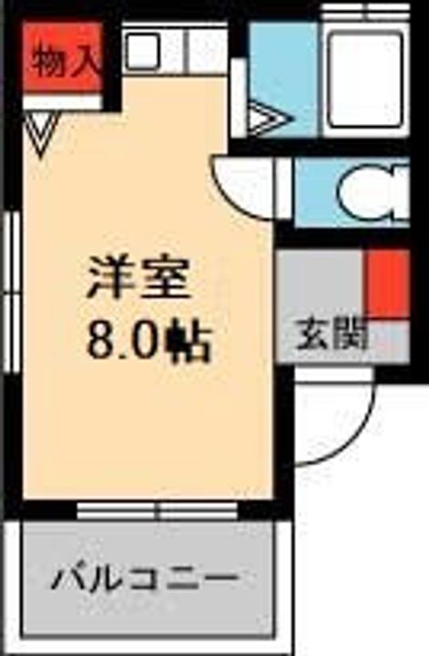 アベニール栄301の間取り